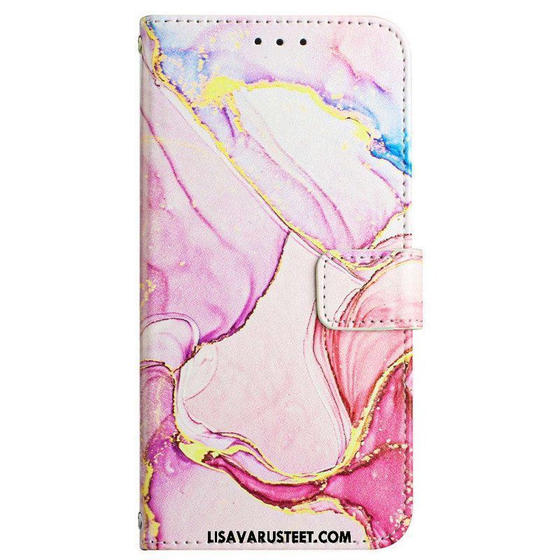 Kotelot Samsung Galaxy A13 Suojaketju Kuori Strip Marble