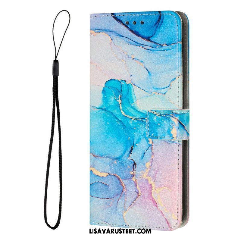 Kotelot Samsung Galaxy A14 / A14 5G Suojaketju Kuori Strip Marble