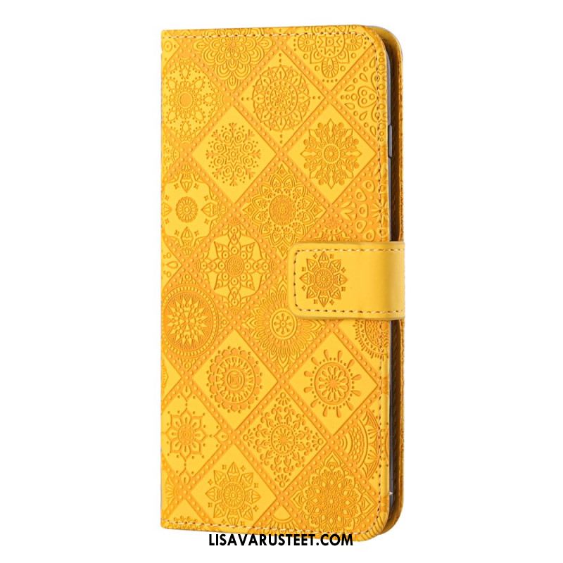 Kotelot Samsung Galaxy A15 5g Patchwork Mandalat Hihnalla
