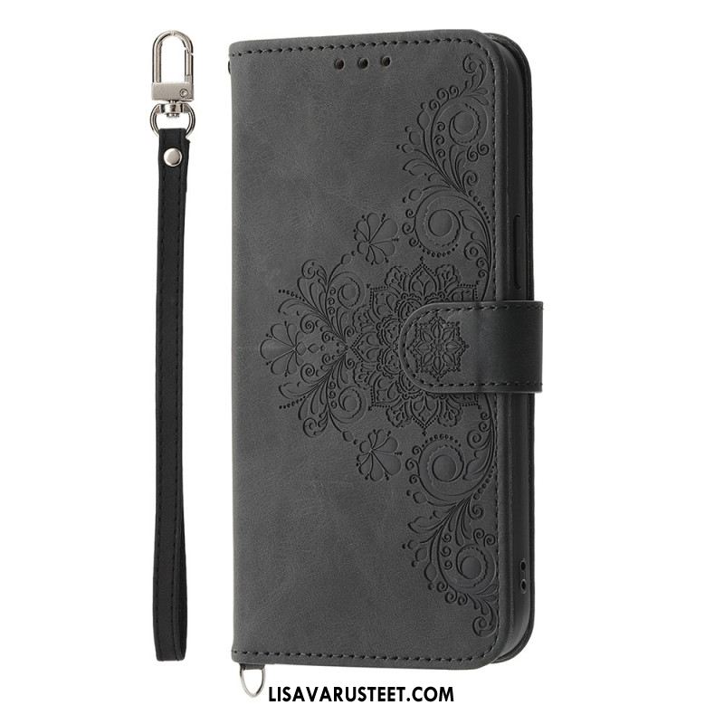 Kotelot Samsung Galaxy A17 4g / 5g Puhelinkuoret Pitsimäinen Mokkanahkakuvioinen Lompakko