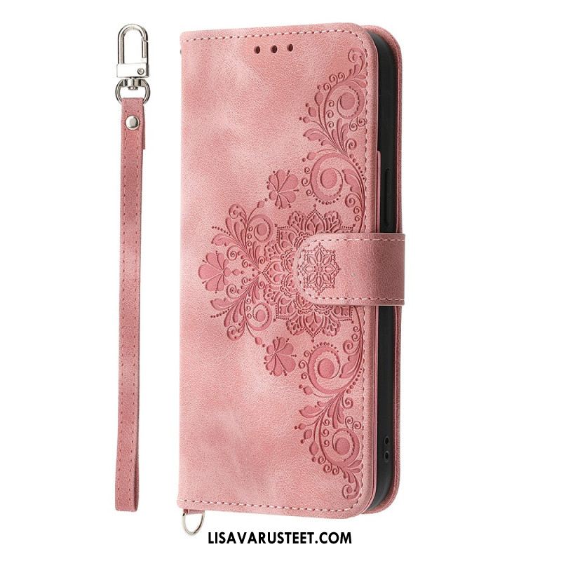 Kotelot Samsung Galaxy A17 4g / 5g Puhelinkuoret Pitsimäinen Mokkanahkakuvioinen Lompakko