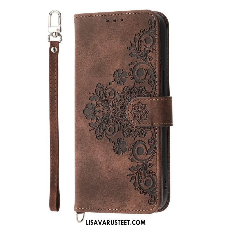 Kotelot Samsung Galaxy A17 4g / 5g Puhelinkuoret Pitsimäinen Mokkanahkakuvioinen Lompakko