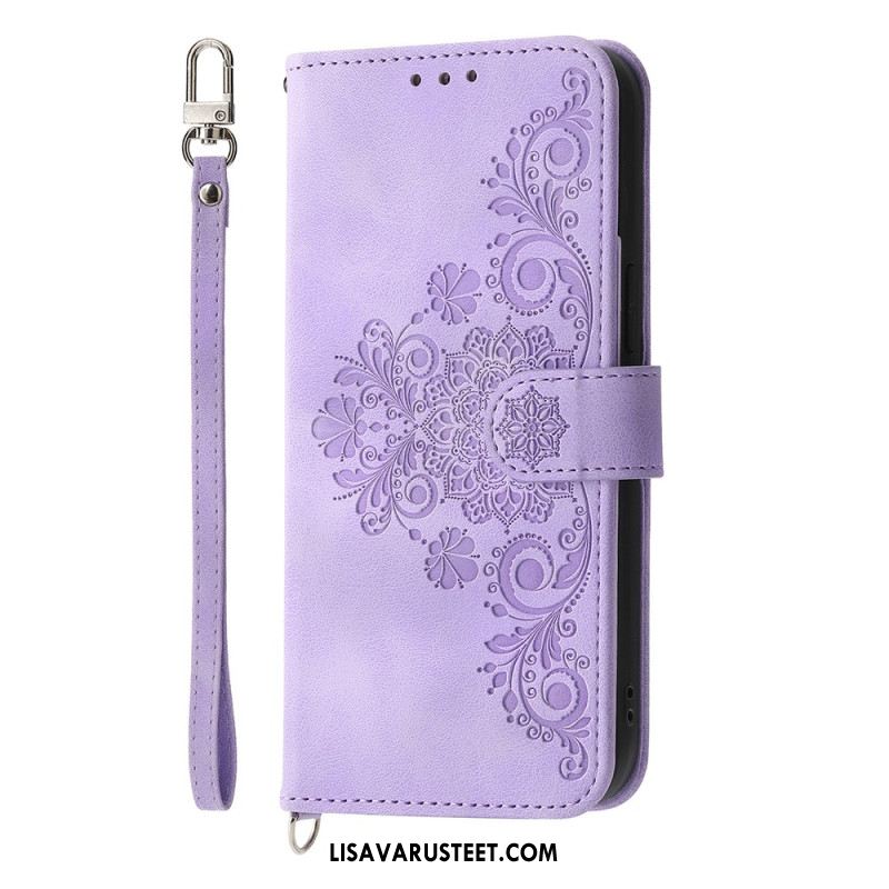 Kotelot Samsung Galaxy A17 4g / 5g Puhelinkuoret Pitsimäinen Mokkanahkakuvioinen Lompakko