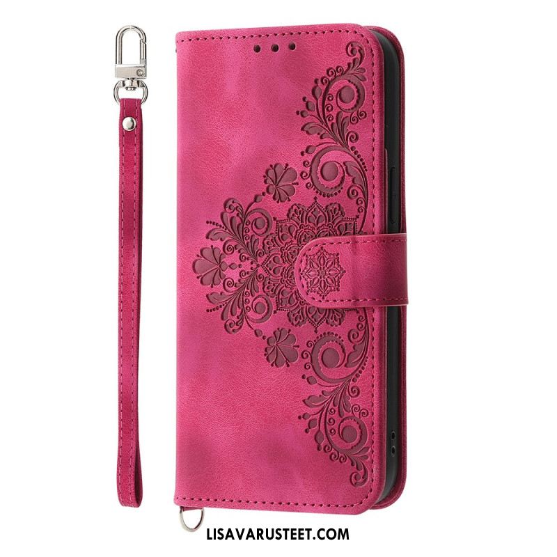 Kotelot Samsung Galaxy A17 4g / 5g Puhelinkuoret Pitsimäinen Mokkanahkakuvioinen Lompakko