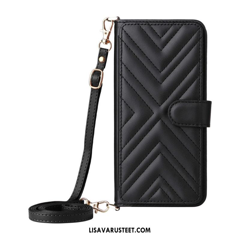 Kotelot Samsung Galaxy A17 4g / 5g Tikattu Olkahihnalla Ja Rannehihnalla