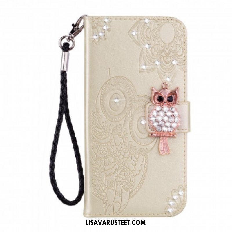 Kotelot Samsung Galaxy A52 4G / A52 5G / A52s 5G Pöllö Mandala Ja Charm