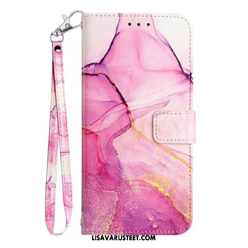 Kotelot Samsung Galaxy A54 5G Suojaketju Kuori Strip Marble