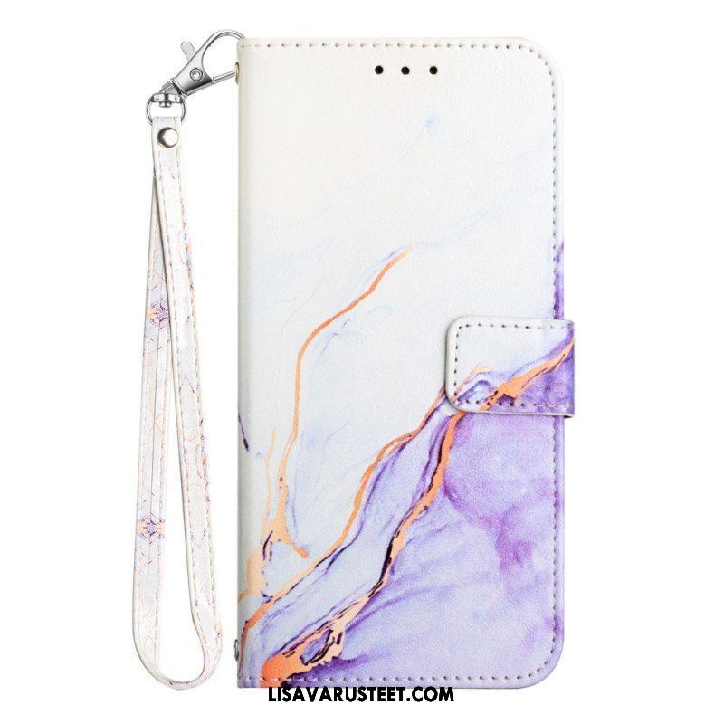 Kotelot Samsung Galaxy A54 5G Suojaketju Kuori Strip Marble