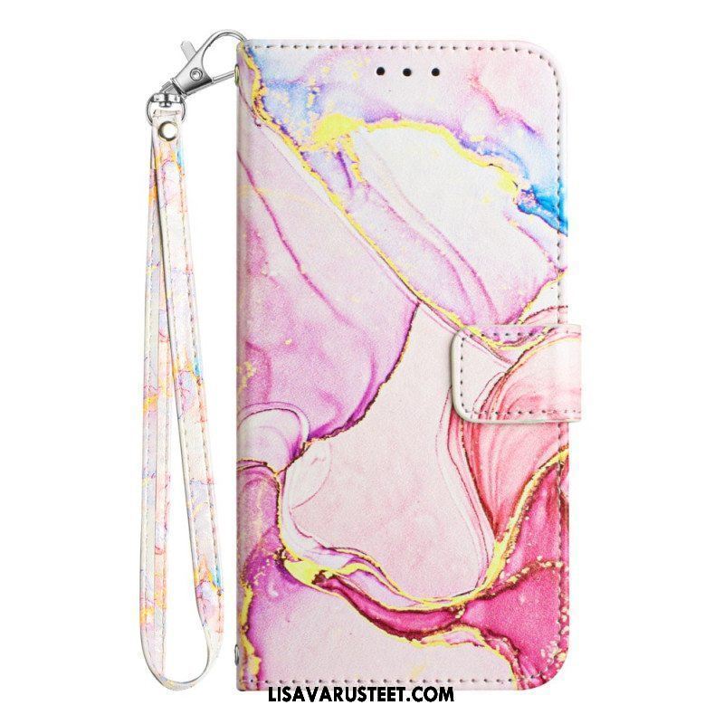 Kotelot Samsung Galaxy A54 5G Suojaketju Kuori Strip Marble