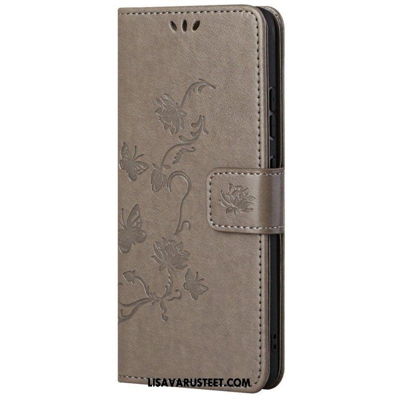 Kotelot Samsung Galaxy M23 5G Suojaketju Kuori Strap Kukat