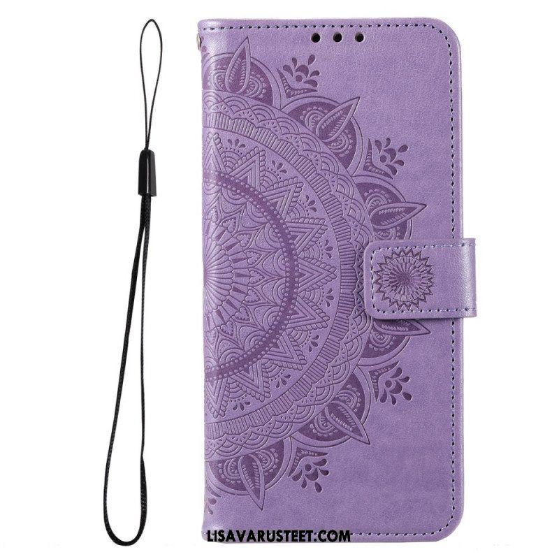 Kotelot Samsung Galaxy M33 5G Suojaketju Kuori Strappy Sun Mandala