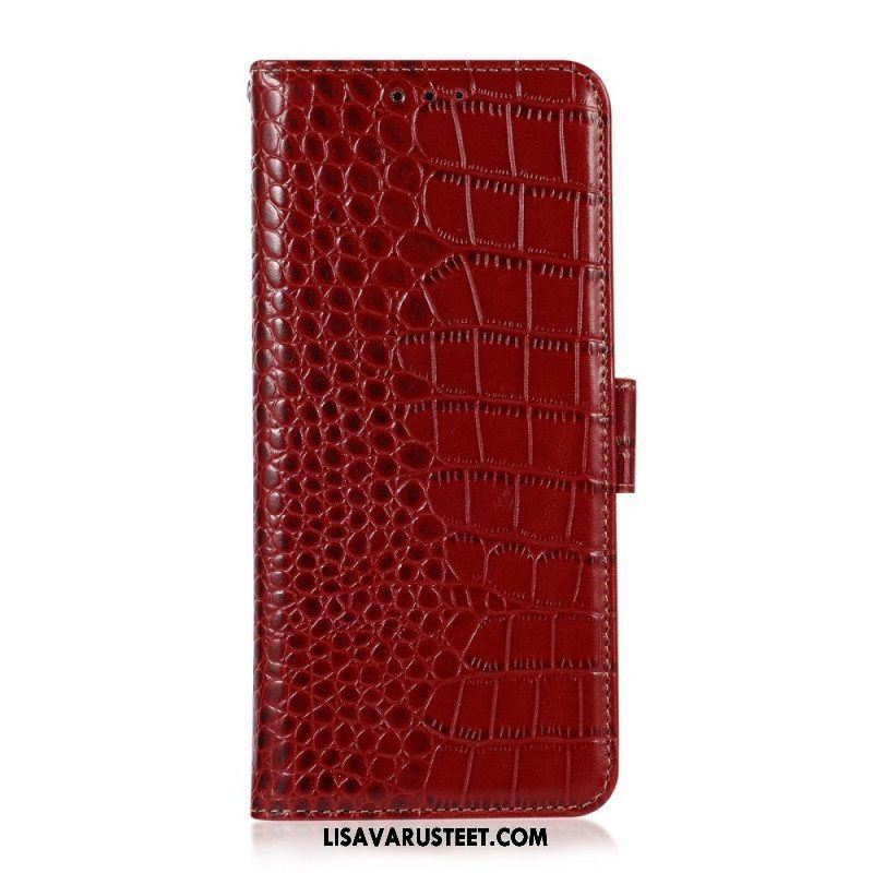 Kotelot Samsung Galaxy M53 5G Crocodile Style Rfid