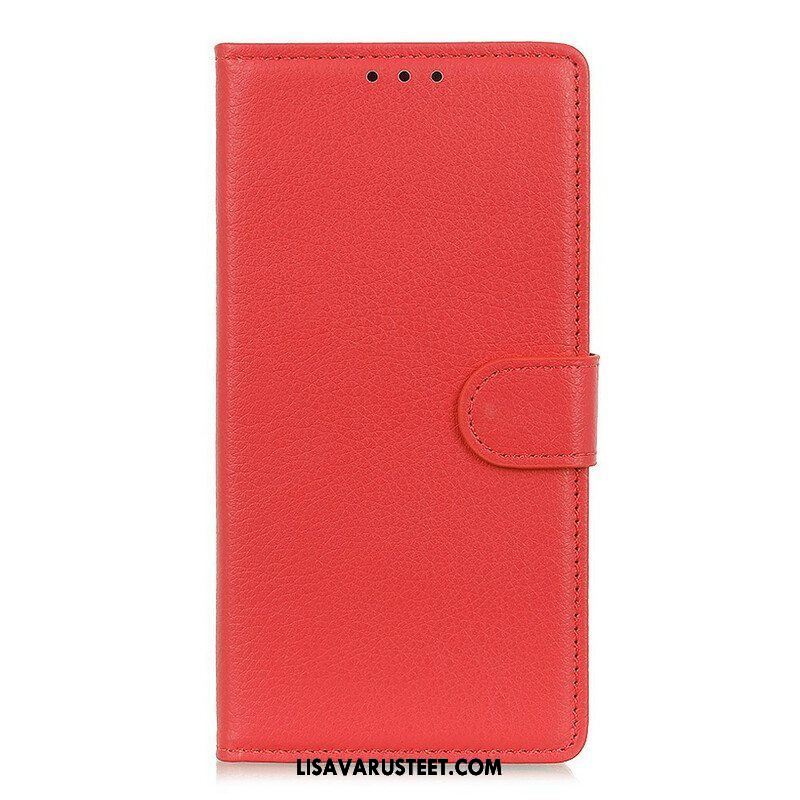 Kotelot Samsung Galaxy S21 5G Perinteinen Litchi Faux Leather