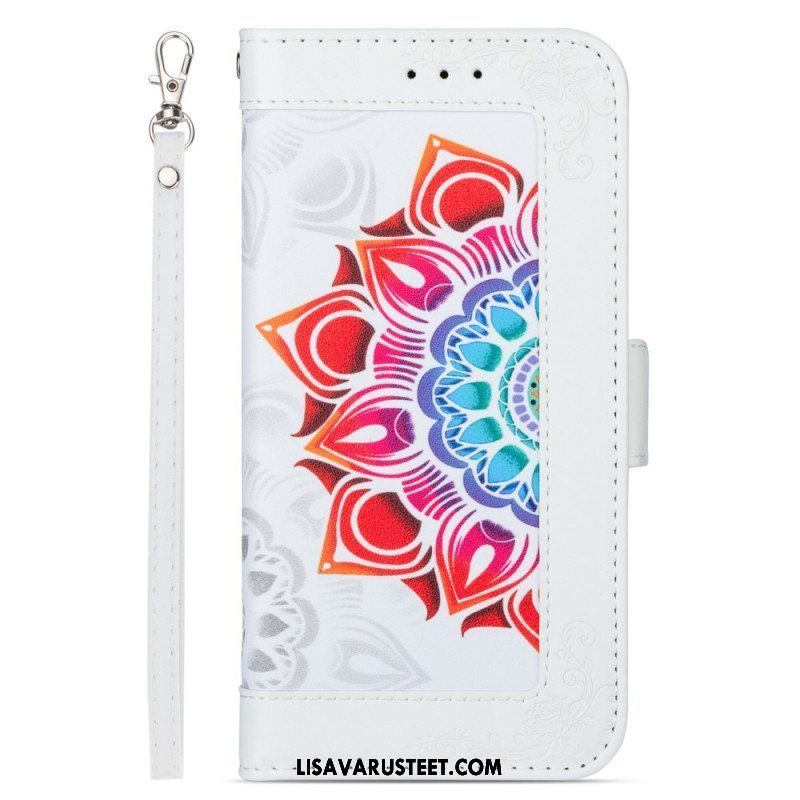 Kotelot Samsung Galaxy S22 5G Suojaketju Kuori Strappy Mandala Koristelu