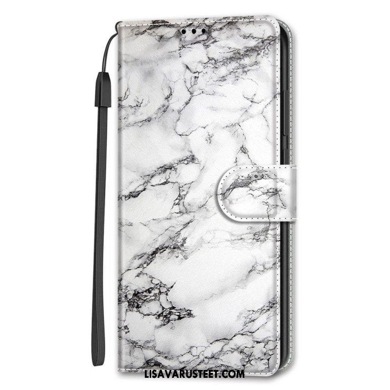 Kotelot Samsung Galaxy S22 Ultra 5G Marble Elegance Hihnalla