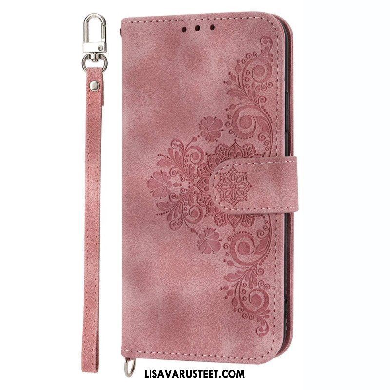 Kotelot Samsung Galaxy S23 5G Suojaketju Kuori Strappy Pitsi Mandala