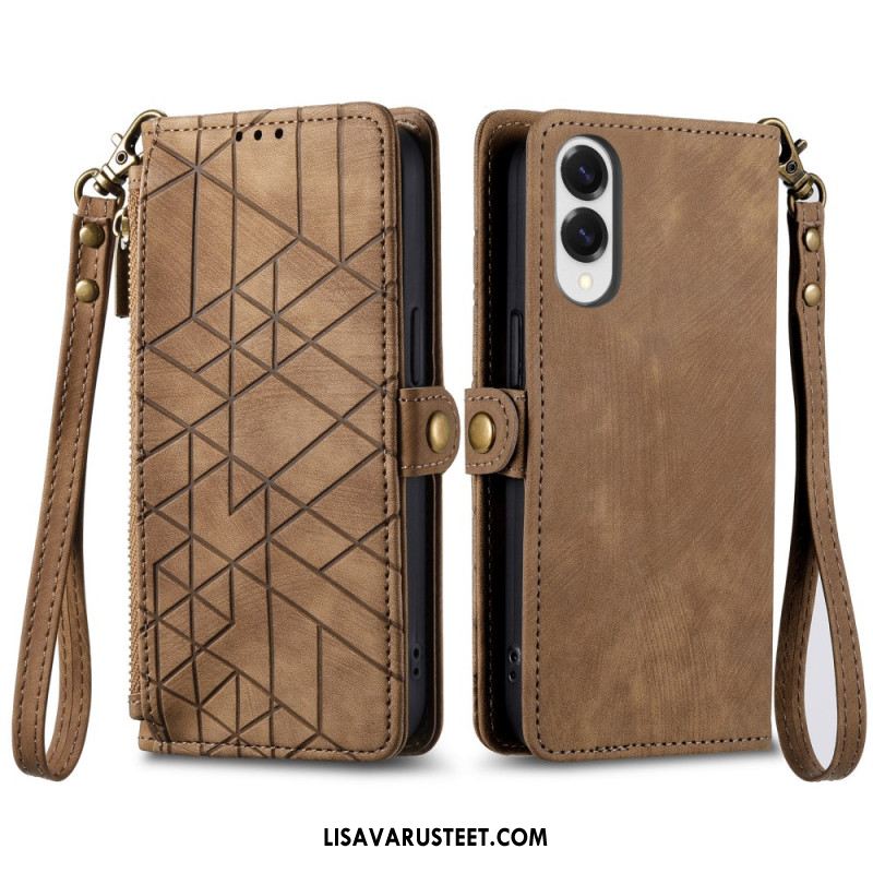 Kotelot Samsung Galaxy S25 5g Edge Geometrinen Kuvio Ja Nauha