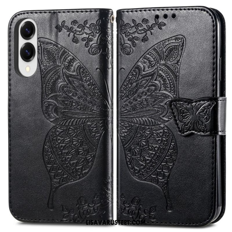 Kotelot Samsung Galaxy S25 5g Edge Puhelinkuoret Barokkityylinen Perhonen Rannehihnalla