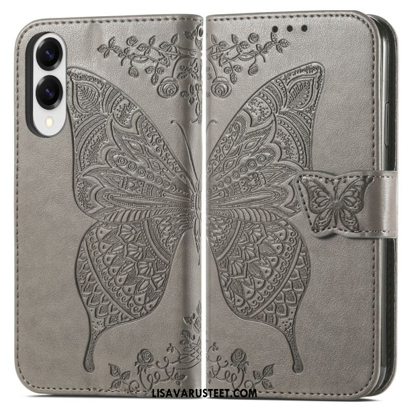 Kotelot Samsung Galaxy S25 5g Edge Puhelinkuoret Barokkityylinen Perhonen Rannehihnalla