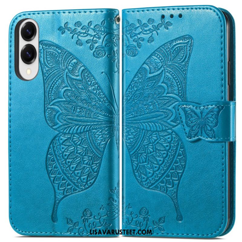 Kotelot Samsung Galaxy S25 5g Edge Puhelinkuoret Barokkityylinen Perhonen Rannehihnalla