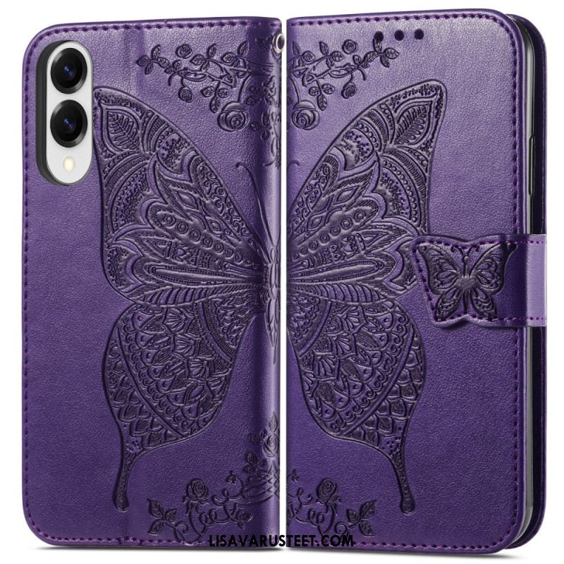 Kotelot Samsung Galaxy S25 5g Edge Puhelinkuoret Barokkityylinen Perhonen Rannehihnalla