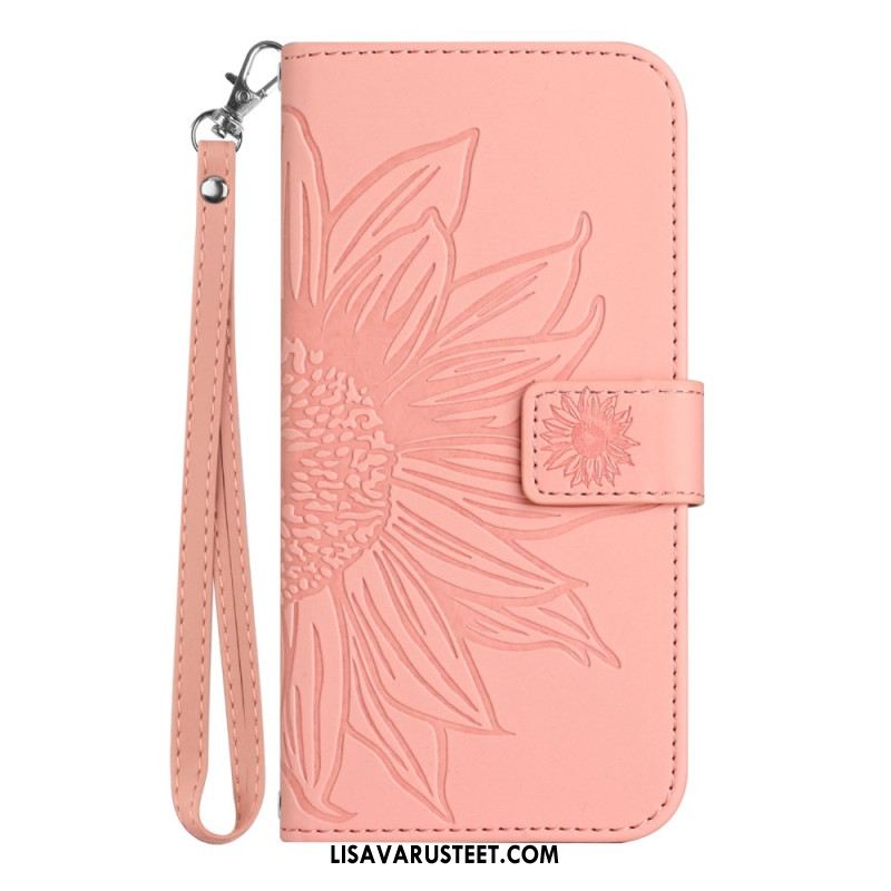 Kotelot Samsung Galaxy S25 5g Puhelinkuoret Auringonkukkakuvio Hihnalla