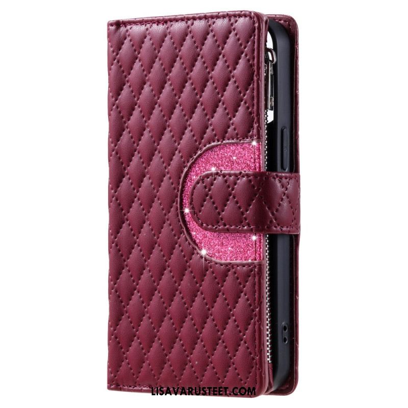 Kotelot Samsung Galaxy S25 5g Puhelinkuoret Tikattu Vetoketjullinen Lompakko