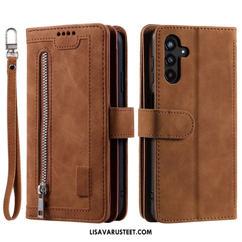 Kotelot Samsung Galaxy S25 Fe Korttikotelo Ja Vetoketju Suojakuori