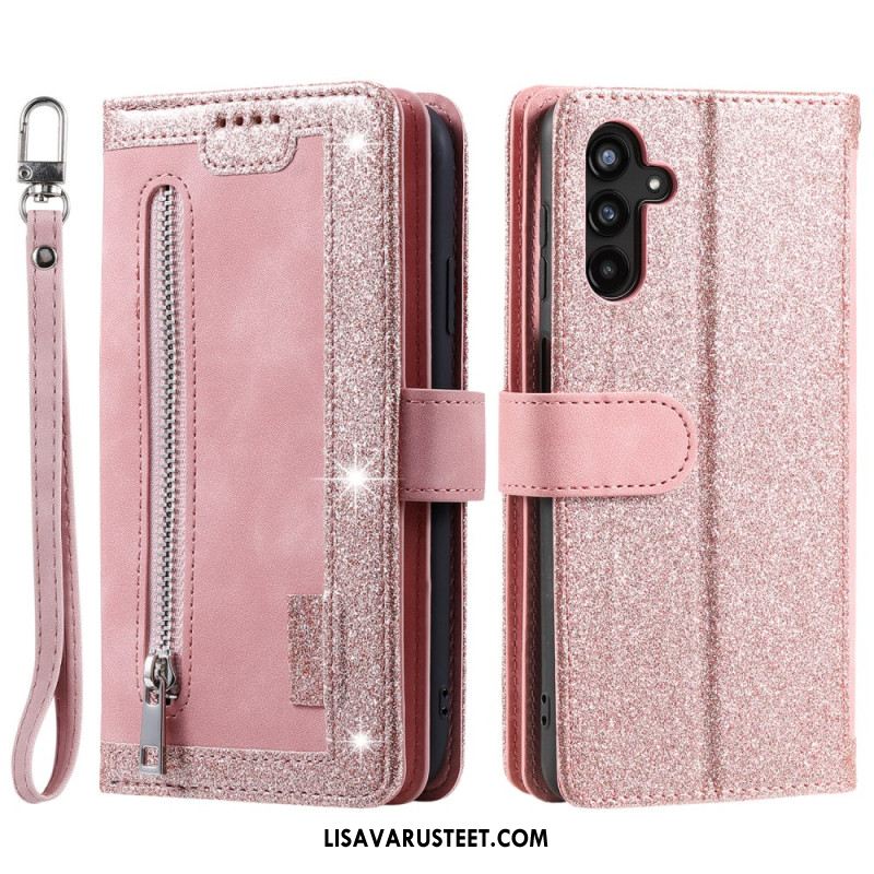 Kotelot Samsung Galaxy S25 Fe Korttikotelo Ja Vetoketju Suojakuori