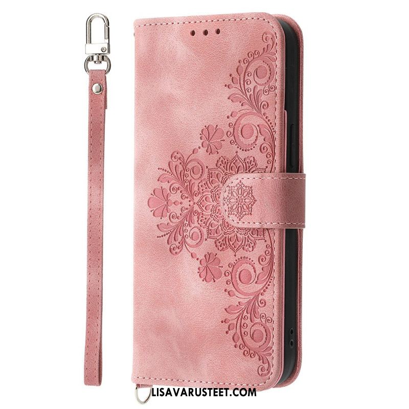 Kotelot Samsung Galaxy S25 Fe Pitsikuvio Hihnalla Ja Olkahihnalla