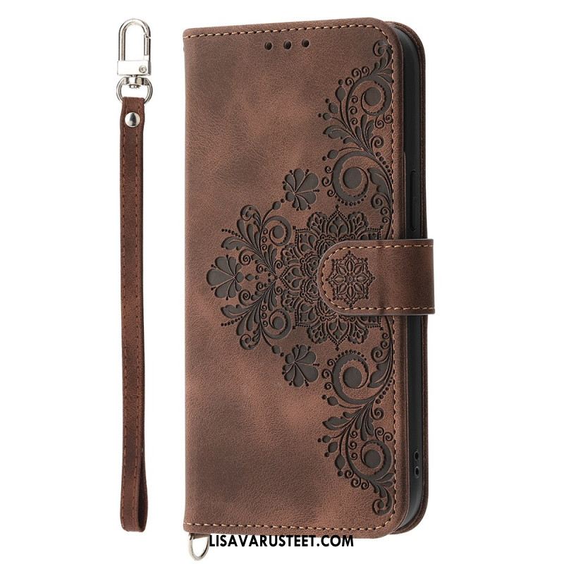 Kotelot Samsung Galaxy S25 Fe Pitsikuvio Hihnalla Ja Olkahihnalla