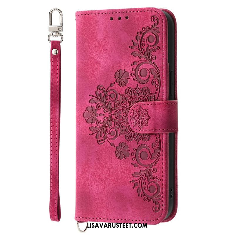 Kotelot Samsung Galaxy S25 Fe Pitsikuvio Hihnalla Ja Olkahihnalla