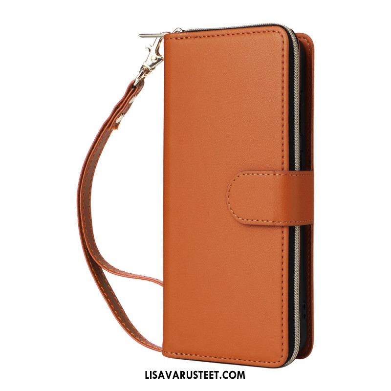 Kotelot Samsung Galaxy S25 Fe Puhelinkuoret Keinonahka Hihnalla