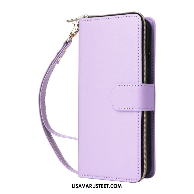 Kotelot Samsung Galaxy S25 Fe Puhelinkuoret Keinonahka Hihnalla