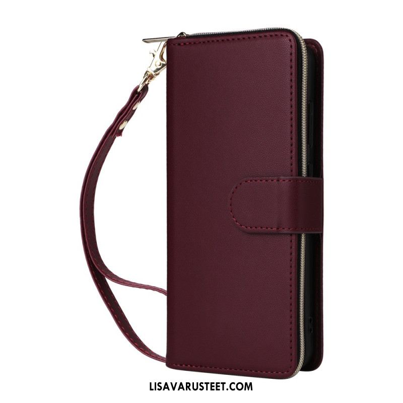 Kotelot Samsung Galaxy S25 Fe Puhelinkuoret Keinonahka Hihnalla