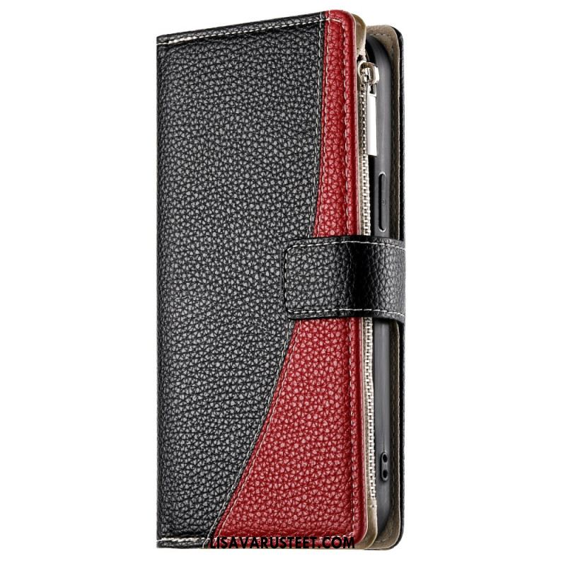 Kotelot Samsung Galaxy S25 Fe Puhelinkuoret Nahkainen Vetoketjullinen Lompakko Hihnoilla