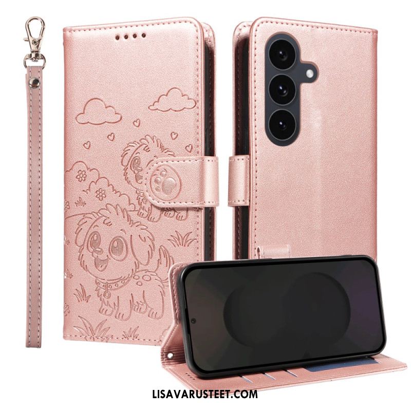 Kotelot Samsung Galaxy S25 Fe Rfid-esto Ja Koirakuvio