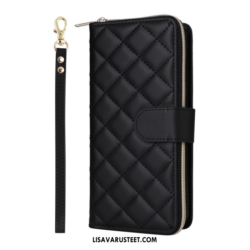 Kotelot Samsung Galaxy S25 Fe Tikattu Hihnalla Ja Olkahihnalla Suojakuori