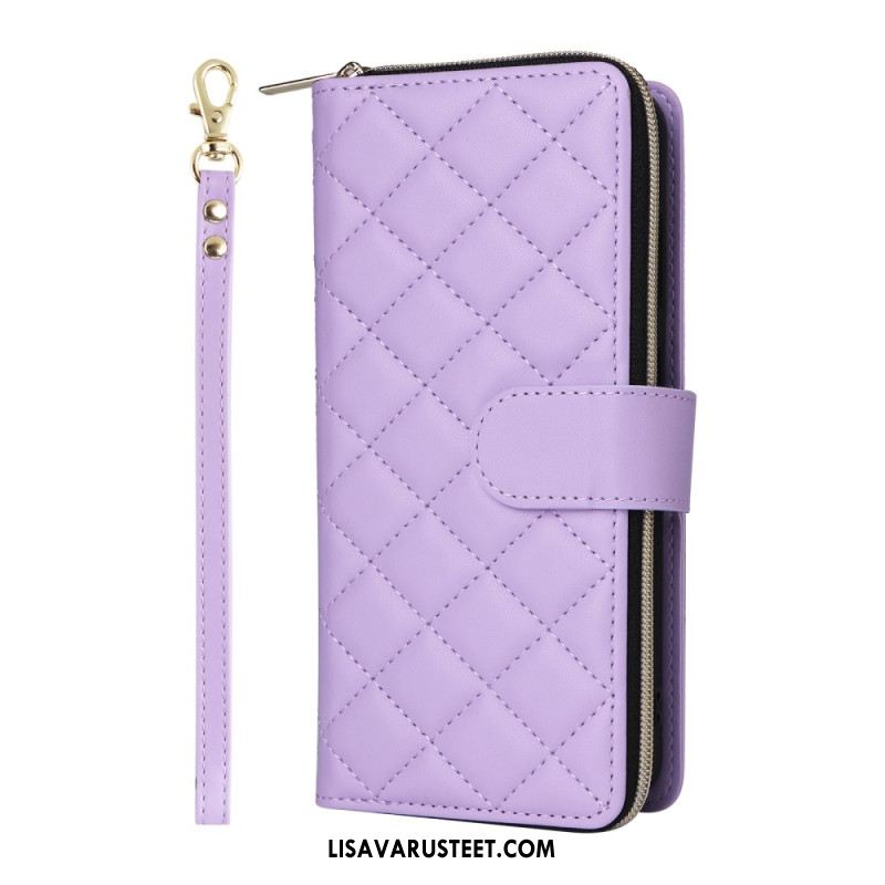 Kotelot Samsung Galaxy S25 Fe Tikattu Hihnalla Ja Olkahihnalla Suojakuori