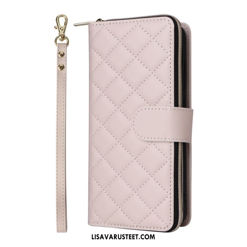 Kotelot Samsung Galaxy S25 Fe Tikattu Hihnalla Ja Olkahihnalla Suojakuori