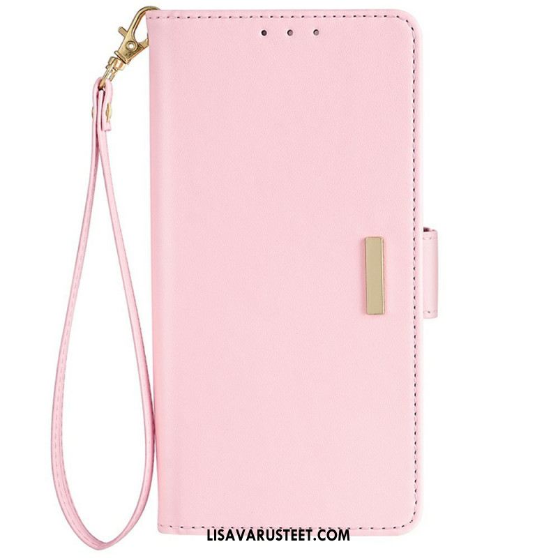 Kotelot Samsung Galaxy S25 Plus 5g Kultainen Lukko Ja Hihna Suojakuori