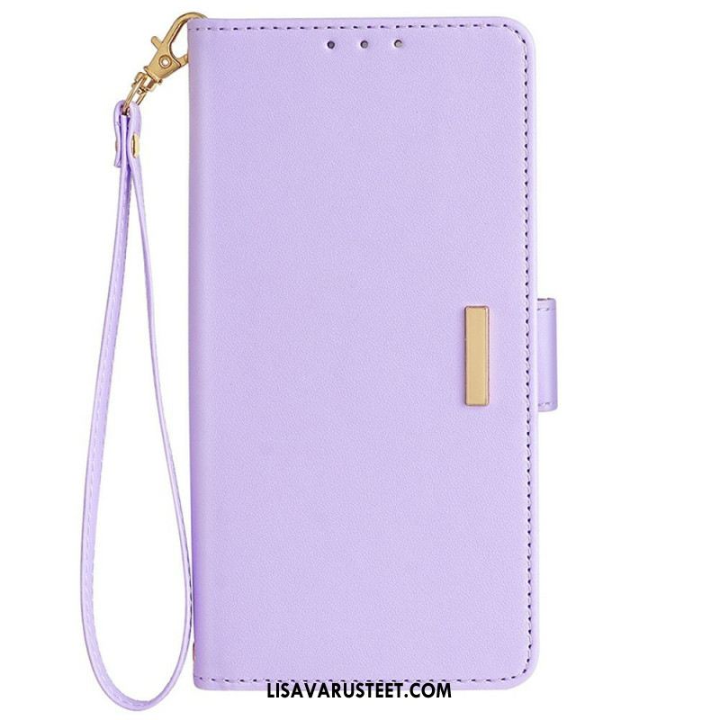 Kotelot Samsung Galaxy S25 Plus 5g Kultainen Lukko Ja Hihna Suojakuori