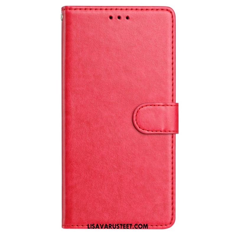 Kotelot Samsung Galaxy S25 Plus 5g Puhelinkuoret Yksivärinen Tekonahka Ja Hihna