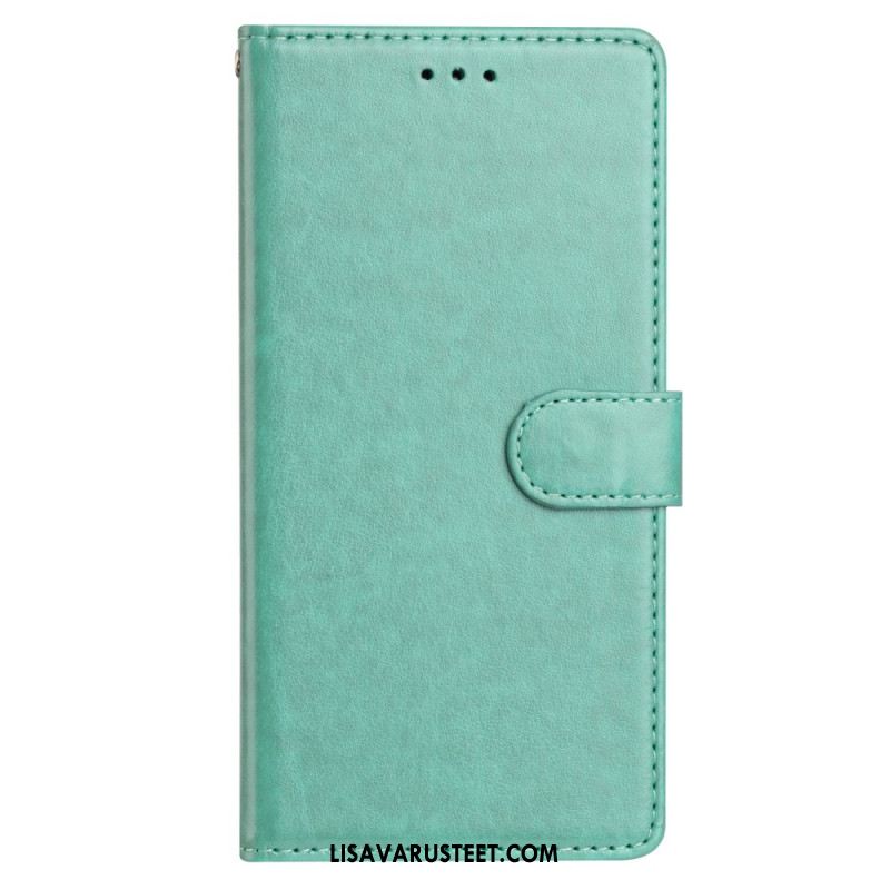 Kotelot Samsung Galaxy S25 Plus 5g Puhelinkuoret Yksivärinen Tekonahka Ja Hihna