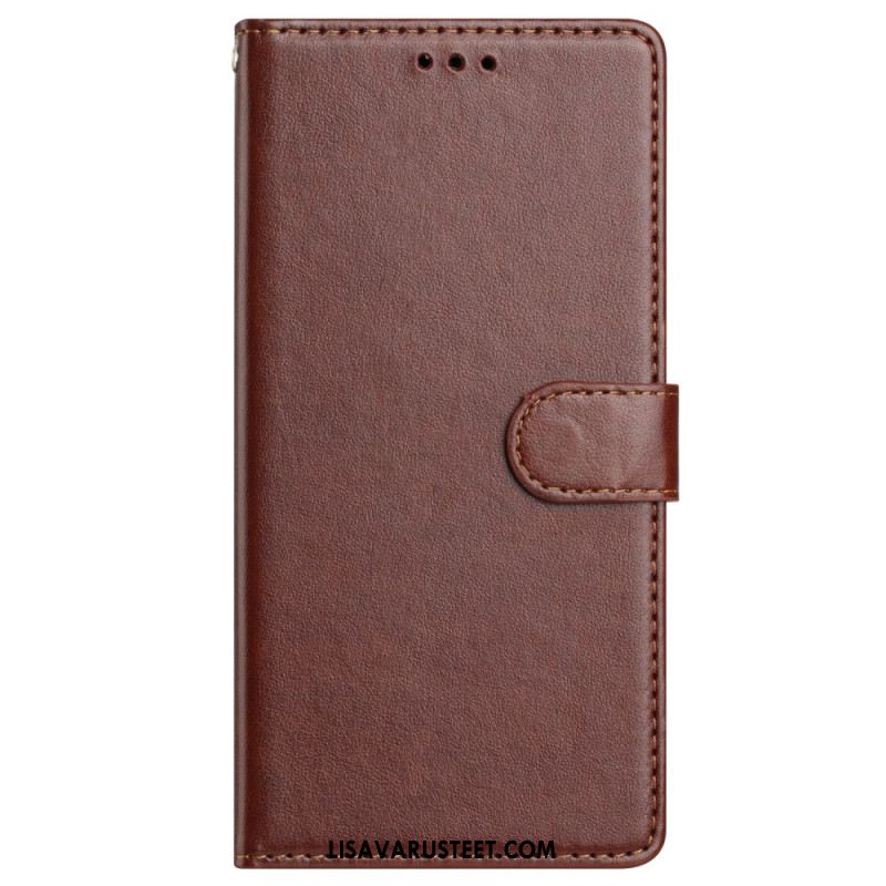 Kotelot Samsung Galaxy S25 Plus 5g Puhelinkuoret Yksivärinen Tekonahka Ja Hihna