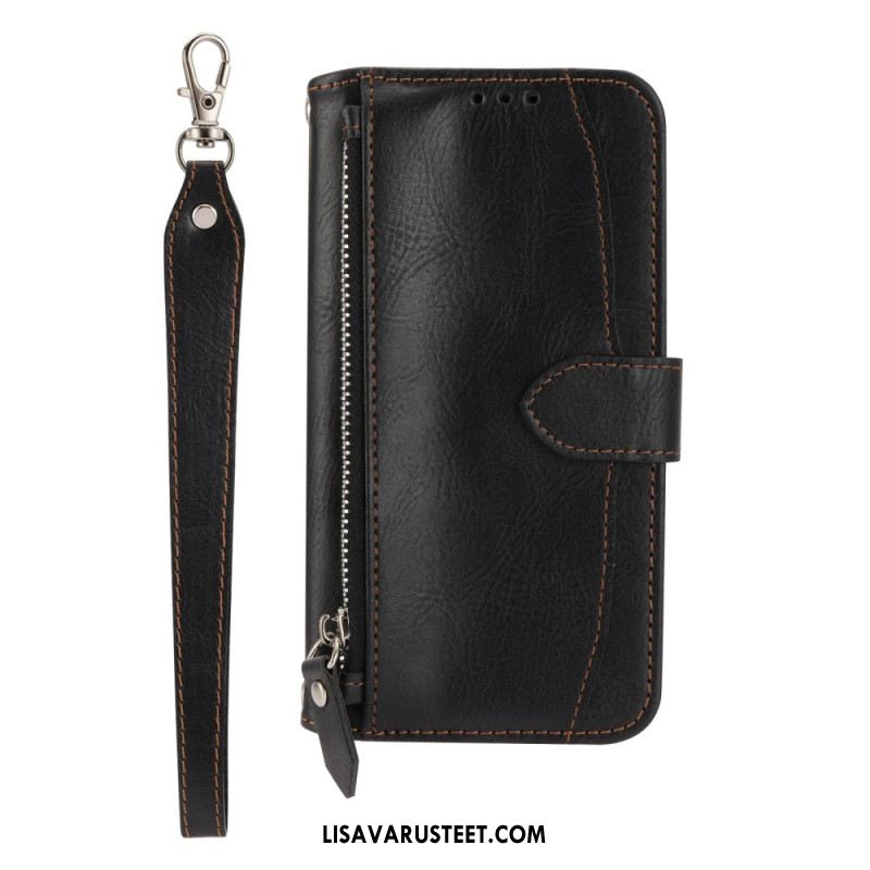 Kotelot Samsung Galaxy S25 Plus 5g Vetoketjullinen Tasku Ja Olkahihna Suojakuori