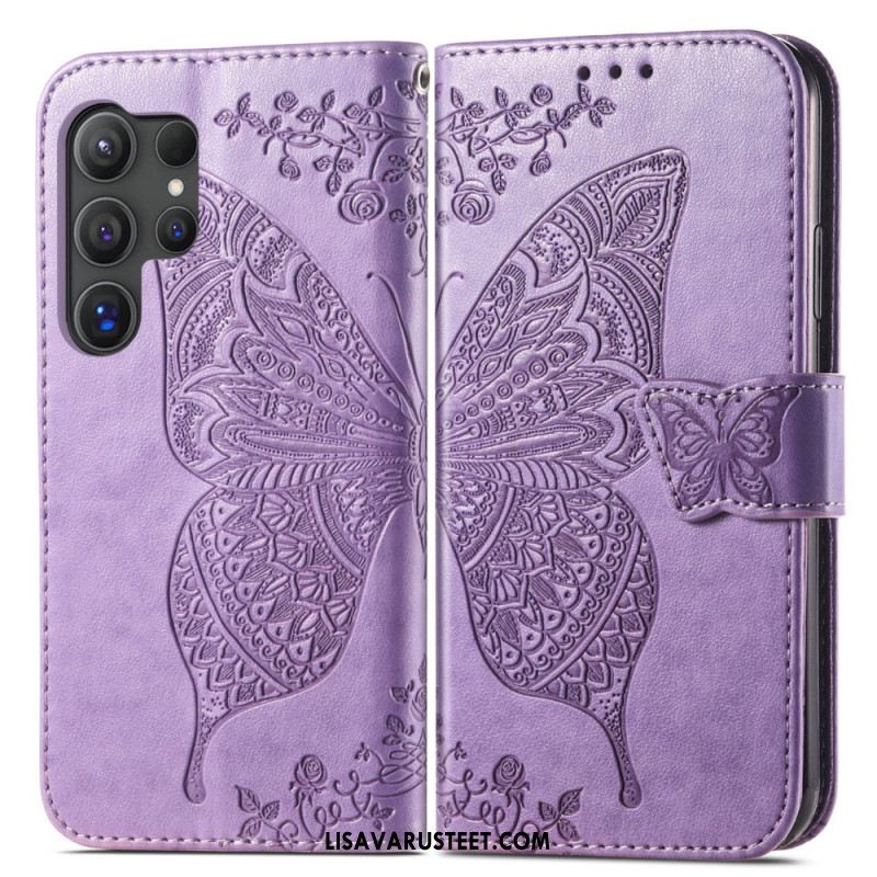 Kotelot Samsung Galaxy S25 Ultra 5g Barokkikuvioinen Perhonen Suojakuori