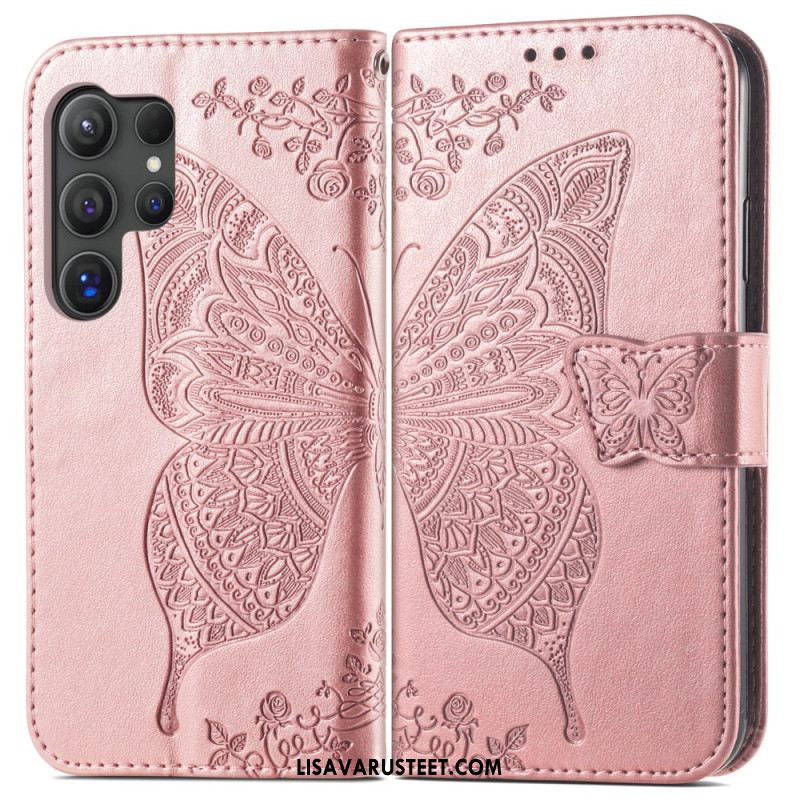 Kotelot Samsung Galaxy S25 Ultra 5g Barokkikuvioinen Perhonen Suojakuori