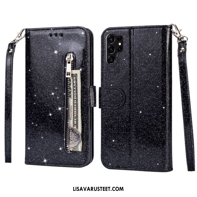 Kotelot Samsung Galaxy S25 Ultra 5g Kimaltava Pussi Hihnalla