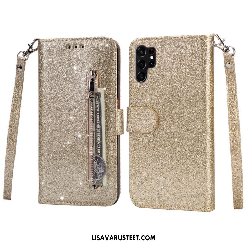 Kotelot Samsung Galaxy S25 Ultra 5g Kimaltava Pussi Hihnalla